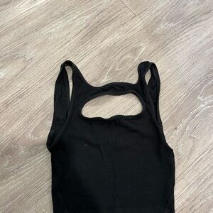 Lululemon Black Cutout Tank Top